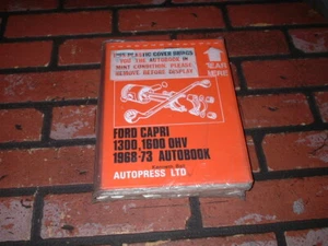 N.O.S FORD CAPRI 1300 1600 OHV WORKSHOP MANUAL .1968-73.NEW OLD STOCK. - Picture 1 of 1