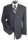 Prada Solid Gray 3 Buttons Wool Vintage Jacket, Coat 44 R