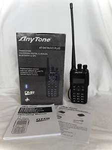 AnyTone AT-D878UVII PLUS. Used, great condition, original box GPS BT UHF/VHF PPT - Photo 1/12
