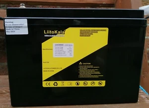 Liitokala: LifePo4 12V 200AH Lithium Iron Battery, LCD Screen, 150A BMS Built-in - Picture 1 of 3