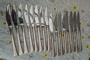 Arthur Price of England Sheffield Stainless SATIN DAWN x16 Dessert Knives Bundle - Picture 1 of 6