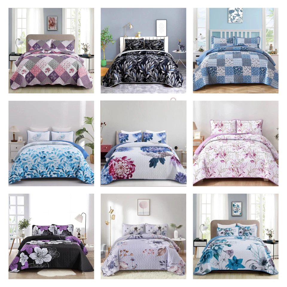 3xPCs Bedspread Coverlet Set-King/Queen/Double Size Coverlet Set (SYD Warehouse) - Image 1 of 1