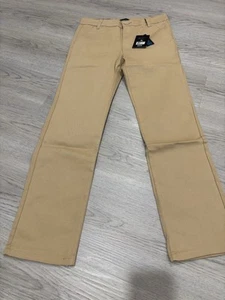 Set of Two - NWT Boy's Stretch Slim Fit School Uniform Chino Pants Size 16 - Picture 1 of 10