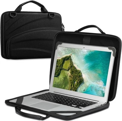 Funda para Chromebook FINTIE 13-14 pulgadas - pulgadas protectoras, negra  Foto 1 de 4