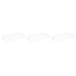  3 Count Egg Holder Storage for Refrigerator Box Containers Drawer Fridge - Picture 1 of 12