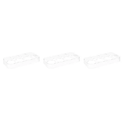  3 Count Egg Holder Storage for Refrigerator Box Containers Drawer Fridge - Image 1 of 4