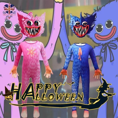 EEYOUNG 🎃Halloween cosplay costume Poppy Playtime Huggy Wuggy Kids Party Fancy Dress 🎃
