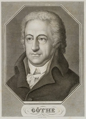 MÜLLER (19.Jhd), Porträt des dt. Dichters J.W.Goethes (*1749), KSt. Romantik - Bild 1 von 4