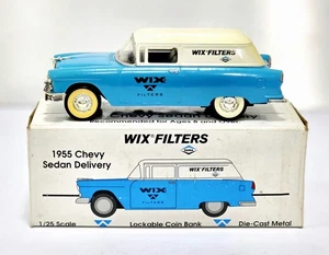 WIX FILTERS 1955 CHEVY DELIVERY LIMOUSINE ERTL DIE CAST AUTO ABSCHLIESSBARE BANK 1:25 NEU - Bild 1 von 7