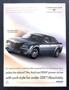 2005 Chrysler 300C Sedan photo "Reborn Totally New" vintage print ad - Picture 1 of 1