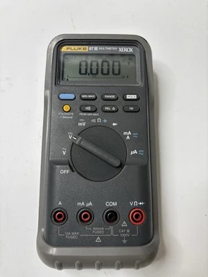 Fluke 87 III Multimeter With Rubber Outer Shell USED, WORKS - Image 1 of 4
