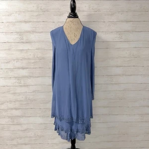 Jones New York Beaded Silk Dress - Picture 1 of 6