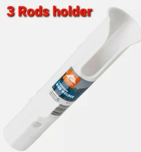 3 Ozark Trail 11" FISHING ROD HOLDER TUBE HQ High-Impact White Plastic BOAT NEW - Picture 1 of 3