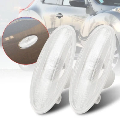 2X Side Turn Signal Indicator Marker Light Cover for Nissan Juke X-TRAIL Qashqai - image 1 of 4