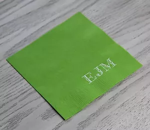 200 personalized beverage napkins wedding graduation party birthday party - Picture 1 of 10