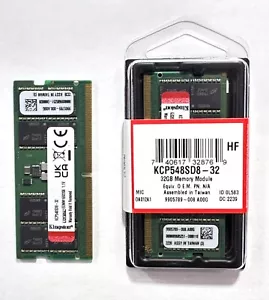Kingston 32GB Laptop Memory (1x32GB) DDR5-4800MHz SODIMM KCP548SD8-32 NEW UNUSED - Picture 1 of 7