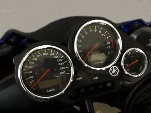 Per YAMAHA FZS 1000 FAZER Anelli Alluminio Strumenti Strumentazione 3 pezzi - Foto 1 di 8