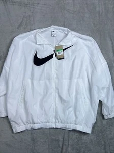 Nike Women's Sportswear Essential Woven Jacket - Size XL X Large (DX5864-100) - Picture 1 of 7