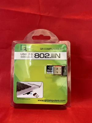 NEW QR Computers INC. - USB 2.0 Wireless - 802.IIN (10H) - Image 1 of 3