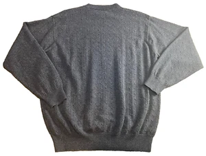 I LEVRIERI Sweater Cashmere Silk Cable Knit Blue Gray Men 2XL - Picture 1 of 5