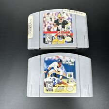 All-Star Baseball 2000 Nintendo 64 & NFL Quarterback Club 2000 N64 Bundle TESTED