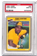 1985 FLEER #34 TONY GWYNN PSA 9 30752242
