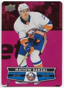 21/22 CUBIERTA SUPERIOR TIM HORTONS TROQUELADO ROJO PARALELO Mathew Barzal #DC2 - Imagen 1 de 1