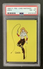 1989 o-pee-chee nintendo #24 linda rc; double dragon PSA 8 OPC NES 💥 POP 1, 0^