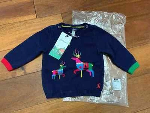 Joules Baby Girls Cracking Intarsia Knitted Jumper Up To 3 Months CHRISTMAS. - Picture 1 of 4