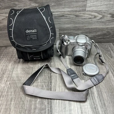 Canon PowerShot S1 IS Digital Camera Silver 3.2MP 10X Zoom Carry Bag Tested - Image 1 of 4