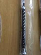 Brand New HorseMaster Dressage Whip 100cm Plaited Handle Black FREE POSTAGE