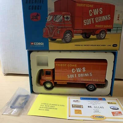 CORGI CLASSICS Archive - 13602 Foden S21 Box Lorry "C.W.S" Limited Edition - Image 1 of 4