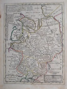 1732 H. Moll Mapa Russia or Moscovy with its acquisitions in Sweden Rusia Map - Foto 1 di 2