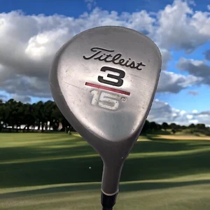Titleist 3 Wood Fairway Golf Club  15° Steel Shaft Regular Flex RH Needs Grip - Picture 1 of 11