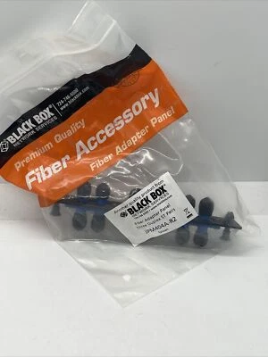 BLACK BOX ACCESSORY P/N JPM404A-R2 FIBER ADAPTER PANEL 3 DUPLEX TO ST PAIRS - Image 1 of 2