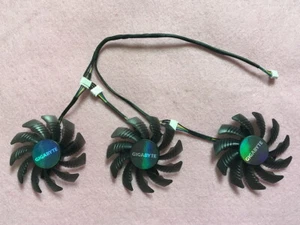75mm GIGABYTE GTX 980 970 960 Triple Fan Replacement 4Pin PLD08010S12HH R237b - Picture 1 of 4