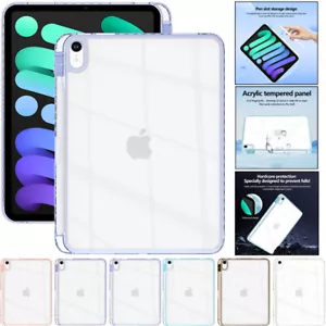 For iPad 7/8/9/10/11th Gen Air Pro 11 13" Heavy Duty Shockproof Clear Case Cover - Picture 1 of 62