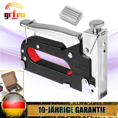 Professional Handtacker Set Tackergerät Tacker für Holz Möbel Polster 4 - 14 mm - Bild 1 von 4