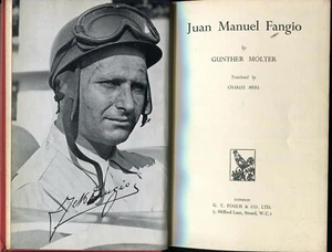 Juan Manual Fangio von Gunther Molter Original Foulis Ausgabe 1956 - Bild 1 von 2