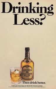 Pubblicità stampa d'epoca 1986 che beve meno? Allora bevi meglio Chivas Regal Scotch - Foto 1 di 2