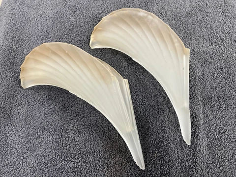 Antique Original Pair Large SizeArt Deco Slip Shades Cover