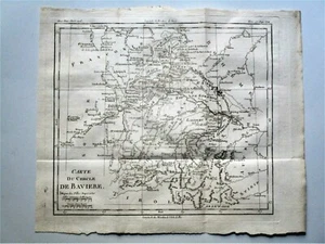 Karte von 1787 Herzogtümer Oberpfalz Ortenburg Regensburg - Bild 1 von 4