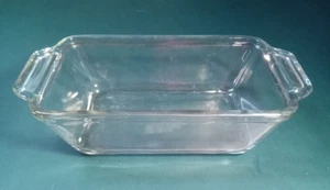VTG Anchor Hocking Ovenware Clear Glass 1.5 QT Loaf Dish 1041 - 5.25 x 9 x 2.75 - Picture 1 of 5