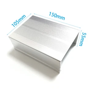 Aluminum Project Box Electrical Enclosure Case DIY 55X105X150mm(HXWXL) Silver - Picture 1 of 4