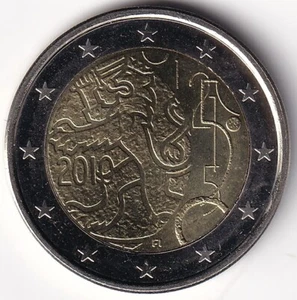 2 Euro Gedenkmünze Finnland - 2010 - "150 Jahre finnische Währung" - Bild 1 von 2
