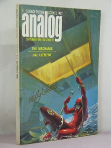 Analog Science Fiction September 1966,Garrett,signed by Hal Clement,Kelly Freas - Picture 1 of 4