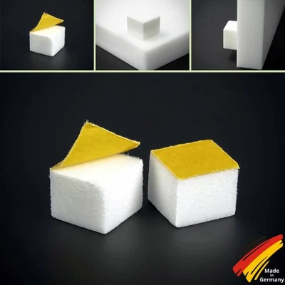 2-100 x Wandpuffer 15x12mm Schaumstoff selbstklebend Abstandshalter Puffer Weiß - Bild 1 von 4