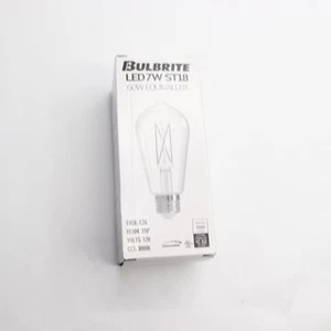 Bulbrite LED Antique Filament Light Bulb 3000K Natural White ST18 7.5W 120V - Picture 1 of 4