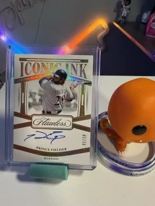 2024 Panini Flawless Baseball Prince Fielder Iconic Ink Gold Auto /10 - Picture 1 of 3