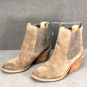 Stivali Sofft Tara tacco a blocco scamosciati taglia 8 marrone cowgirl Western Factory invecchiati - Foto 1 di 8